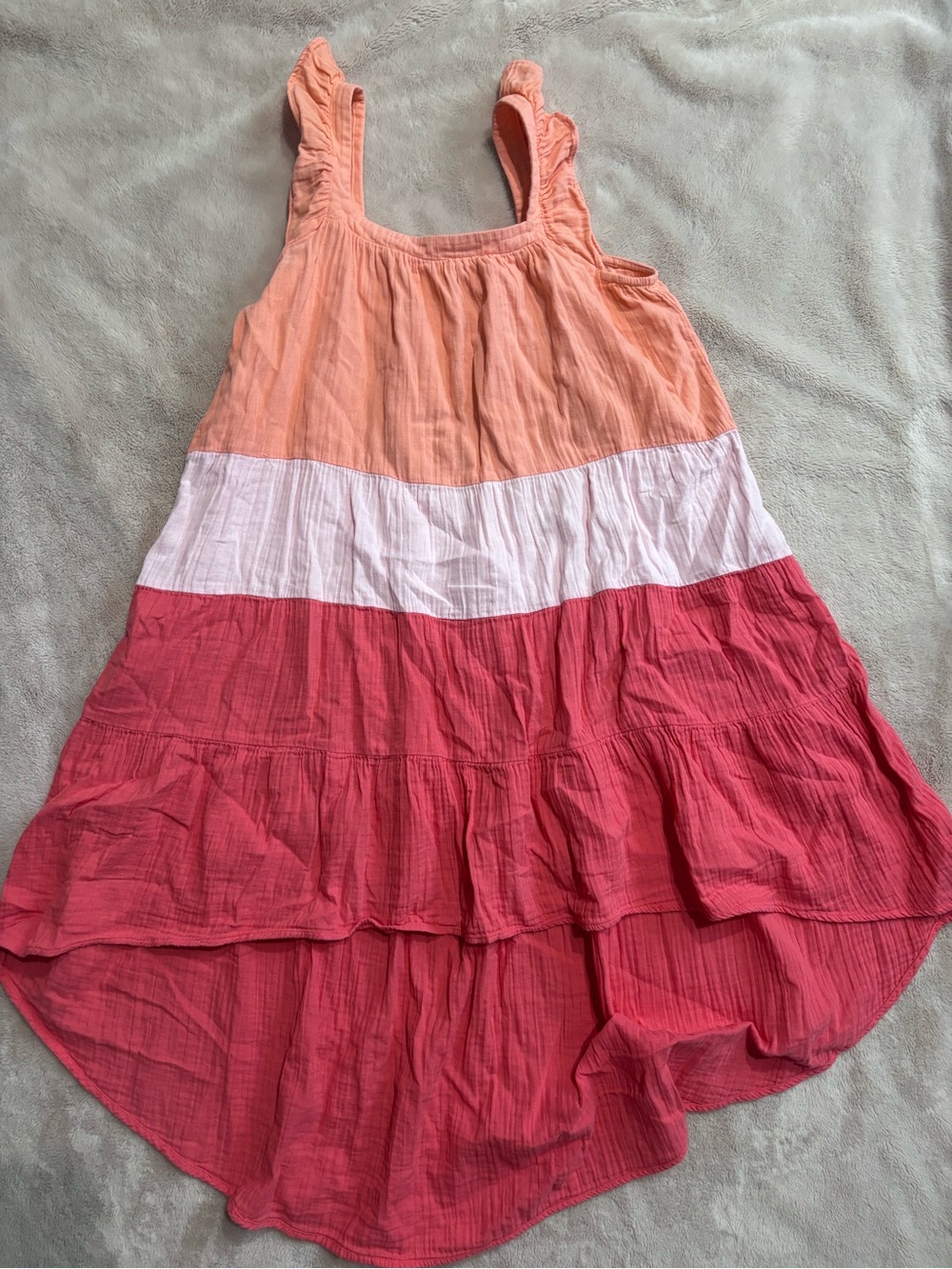 Mud Pie Peach Tiered Sundress